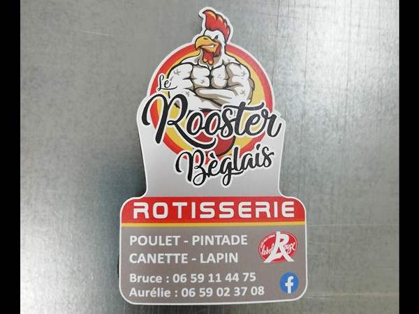 Aimant souple publicitaire Le Rooster Bèglais