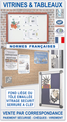 Vitrines d’affichage standards