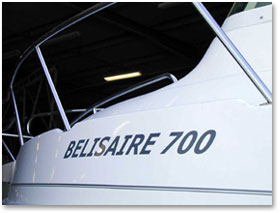 Marquage adhesif pour bateaux