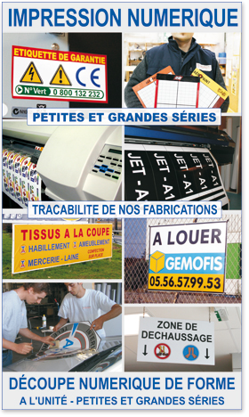 Stickers adhésifs sur mesure