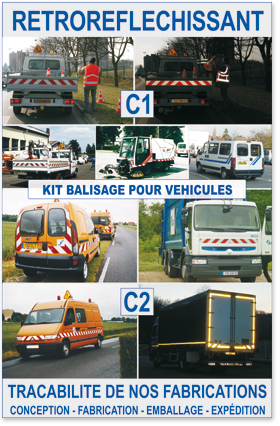 Bande réfléchissante pour voiture, rouge solide, pour camion,  semi-remorque, remorque