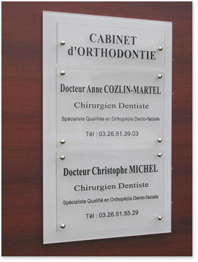 Plaque de porte Médecin