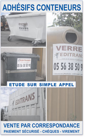 Marquage publicitaire sur conteneur