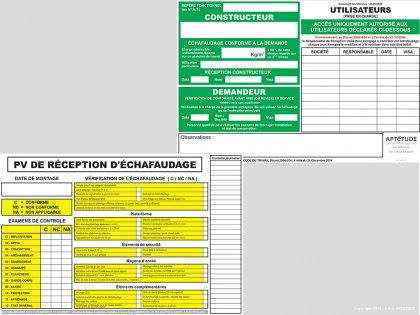 PV Réception des échafaudages